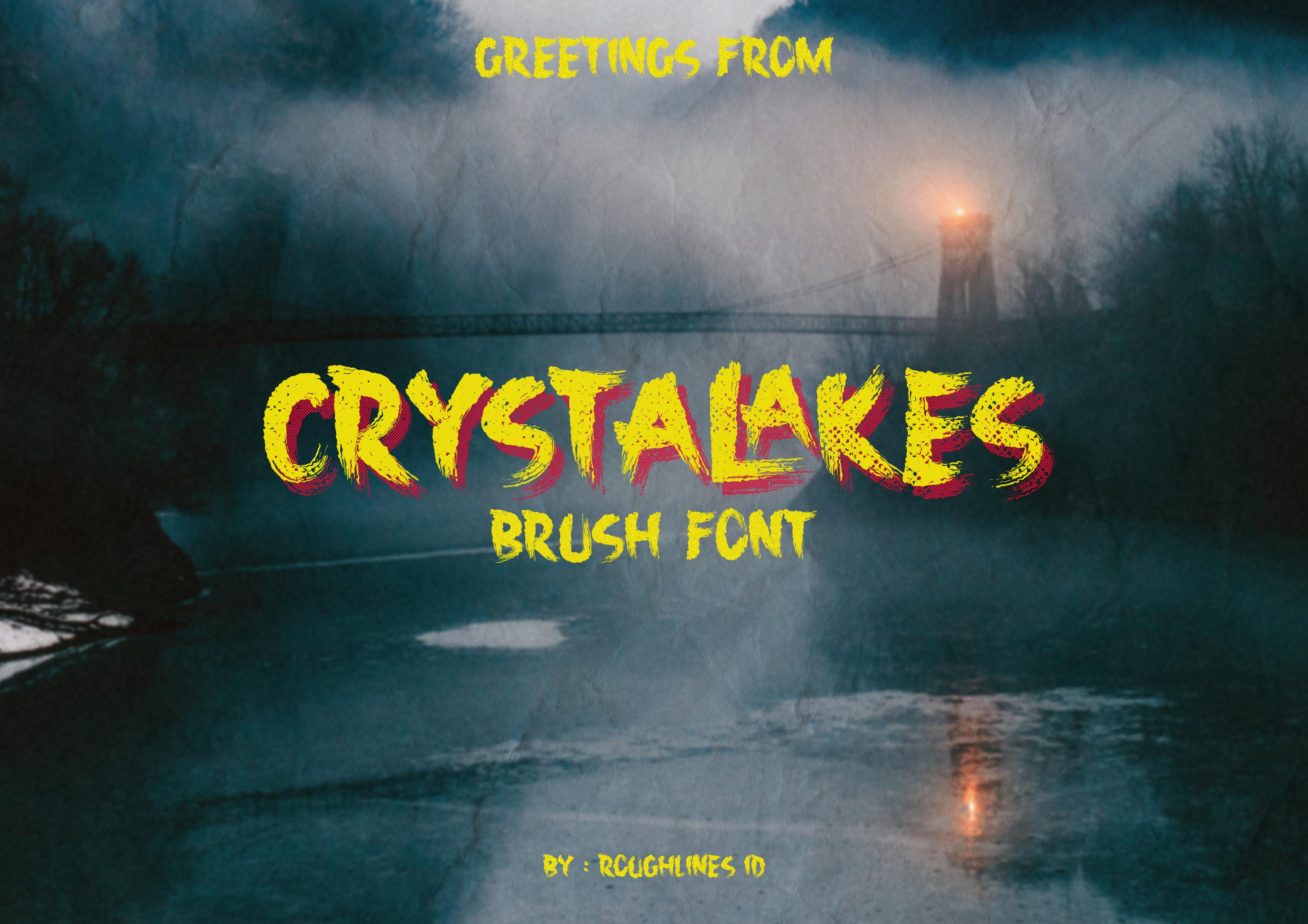 Crystalakes Brush Font