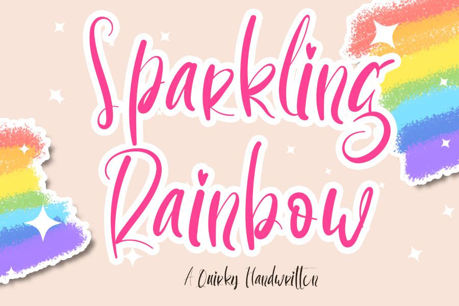 Sparkling Rainbow Font