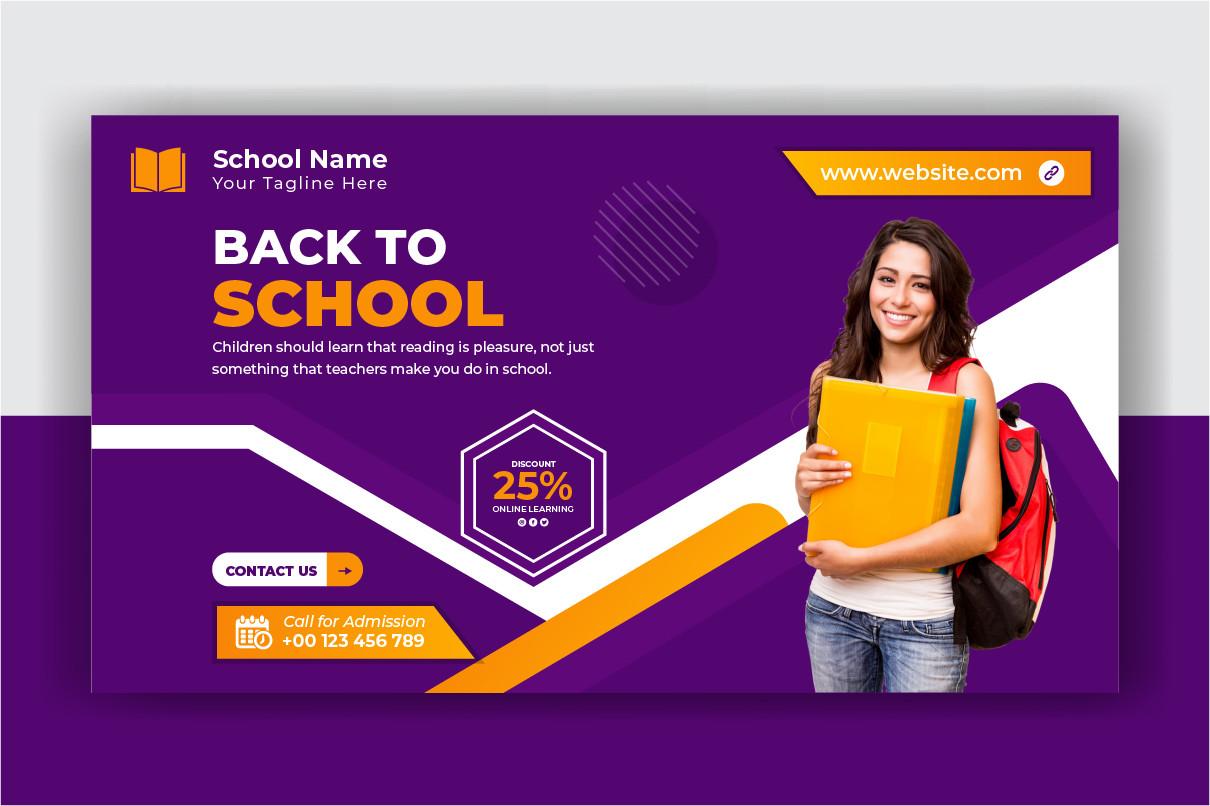 School Admission Web Banner Template