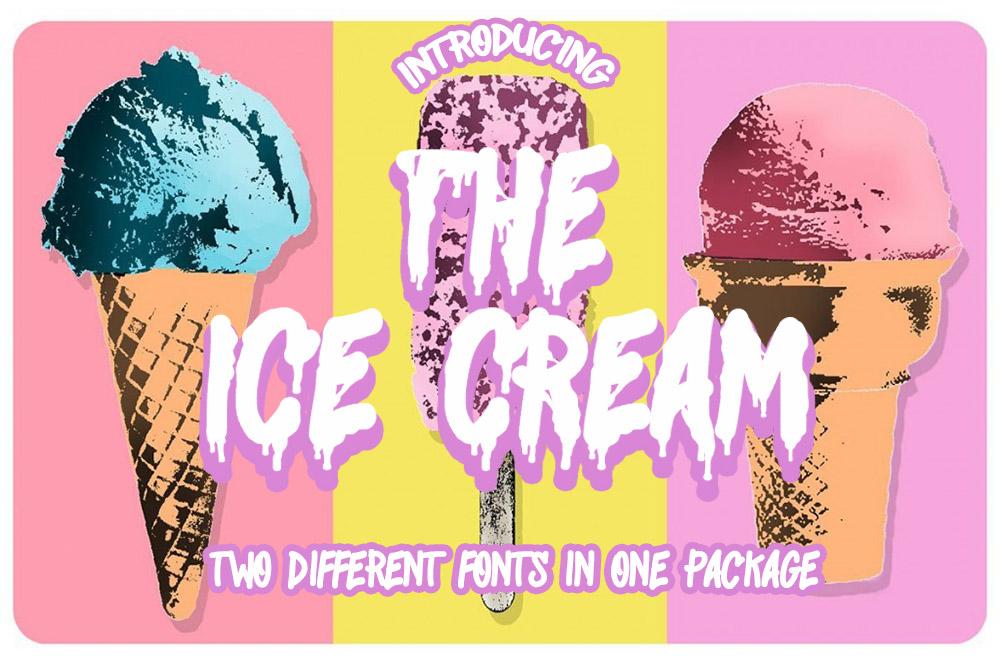 The Ice Cream Font