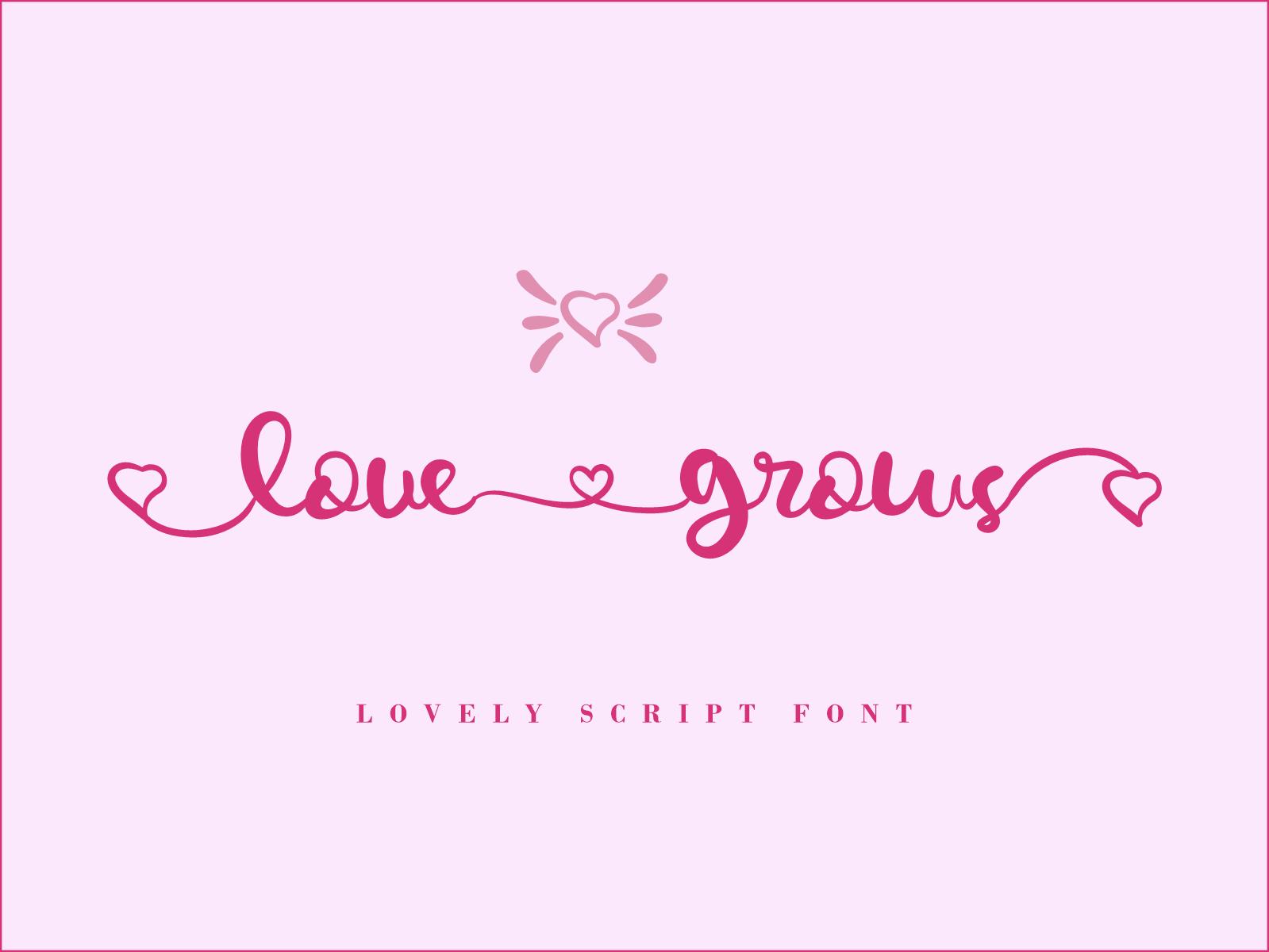 Love Grows Font