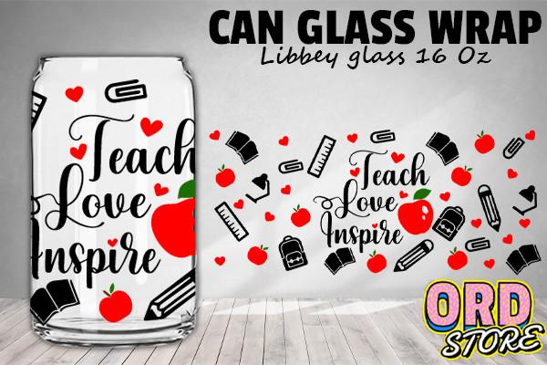 Teach Love Inspire 16 Oz Libbey Glass