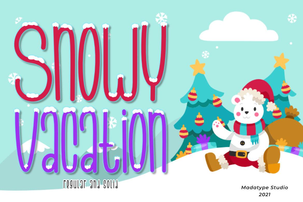 Snowy Vacation Font