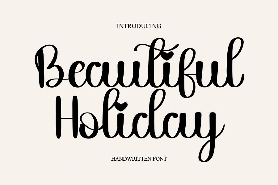 Beautiful Holiday Font