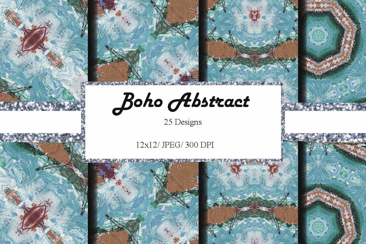 12x12 Digital Paper Boho Abstract Old