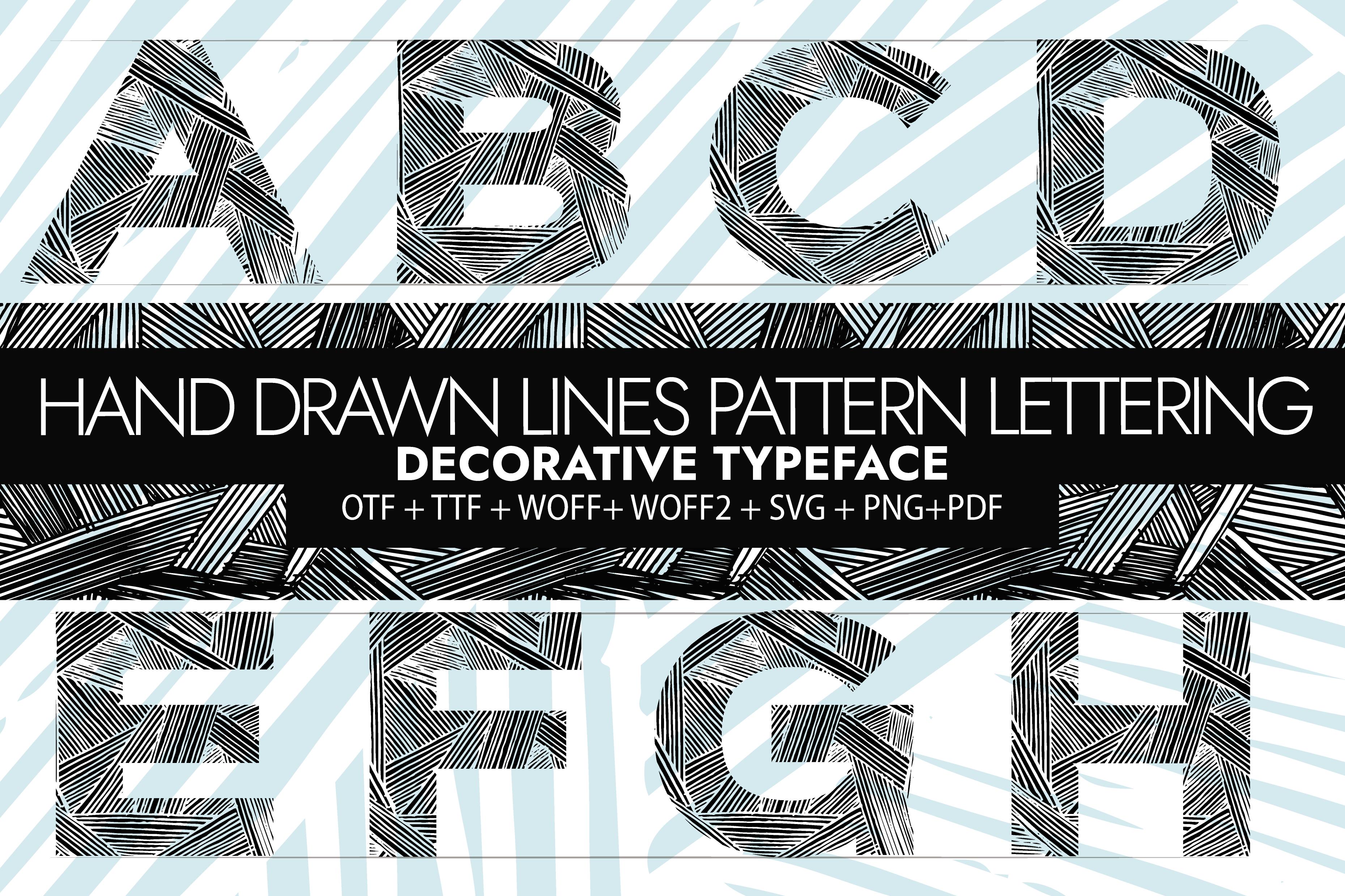Hand Drawn Ink Lines Font