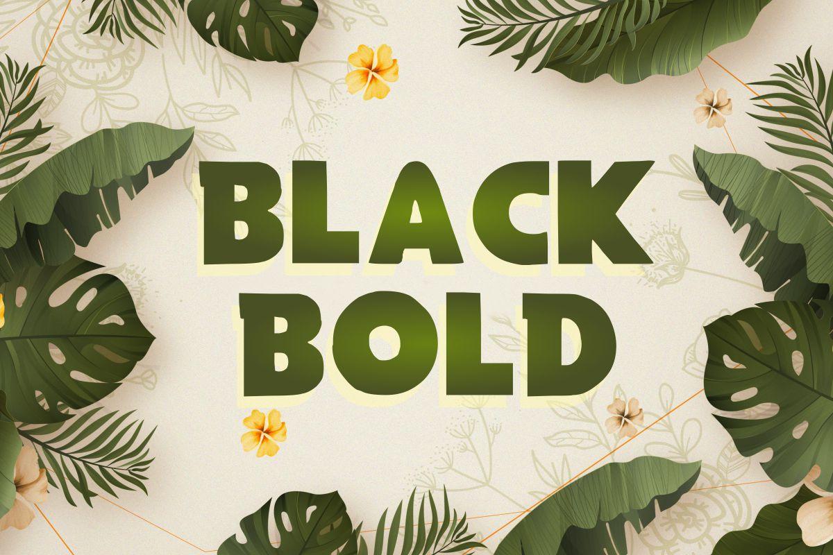 Black Bold Font