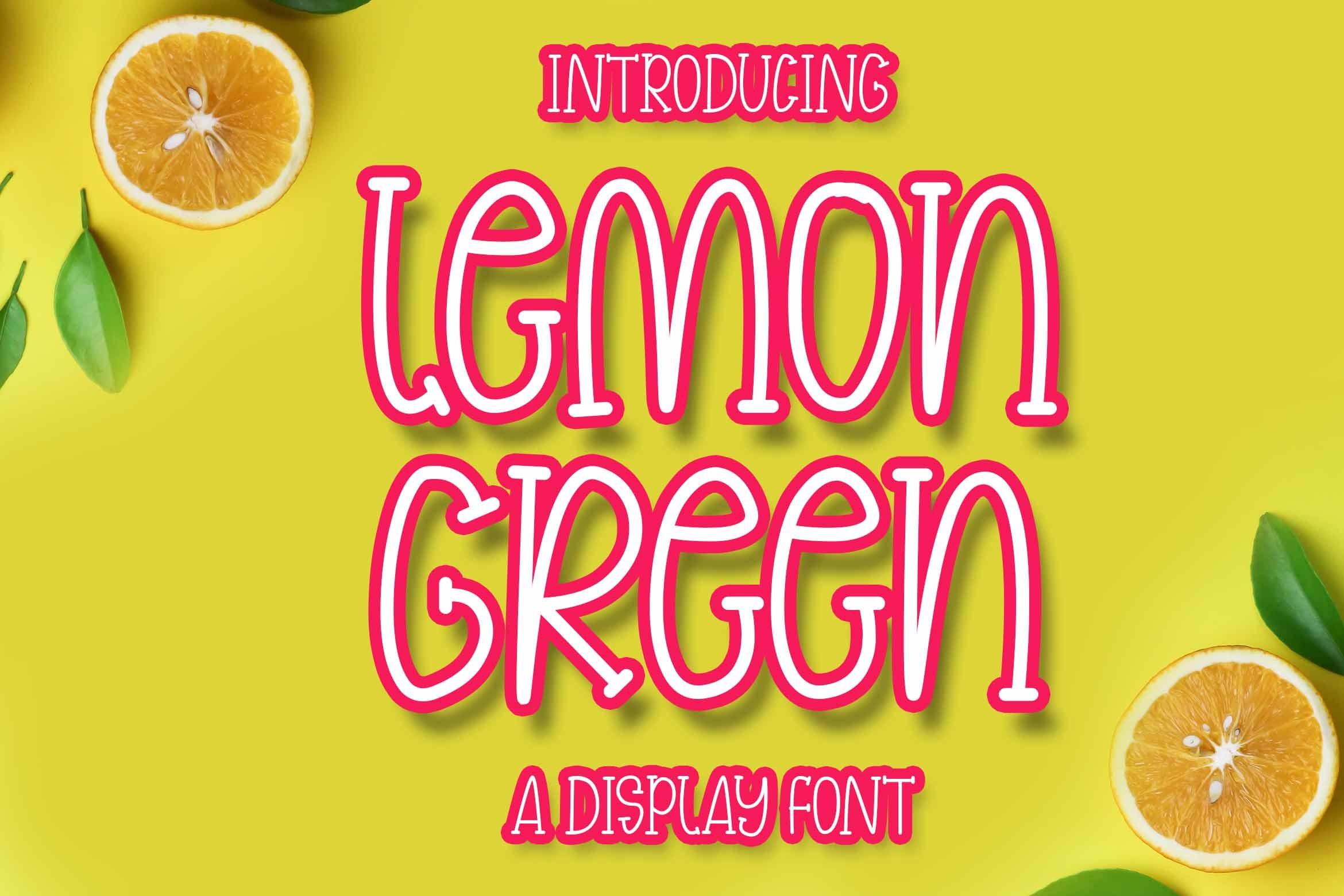 Lemon Green Font