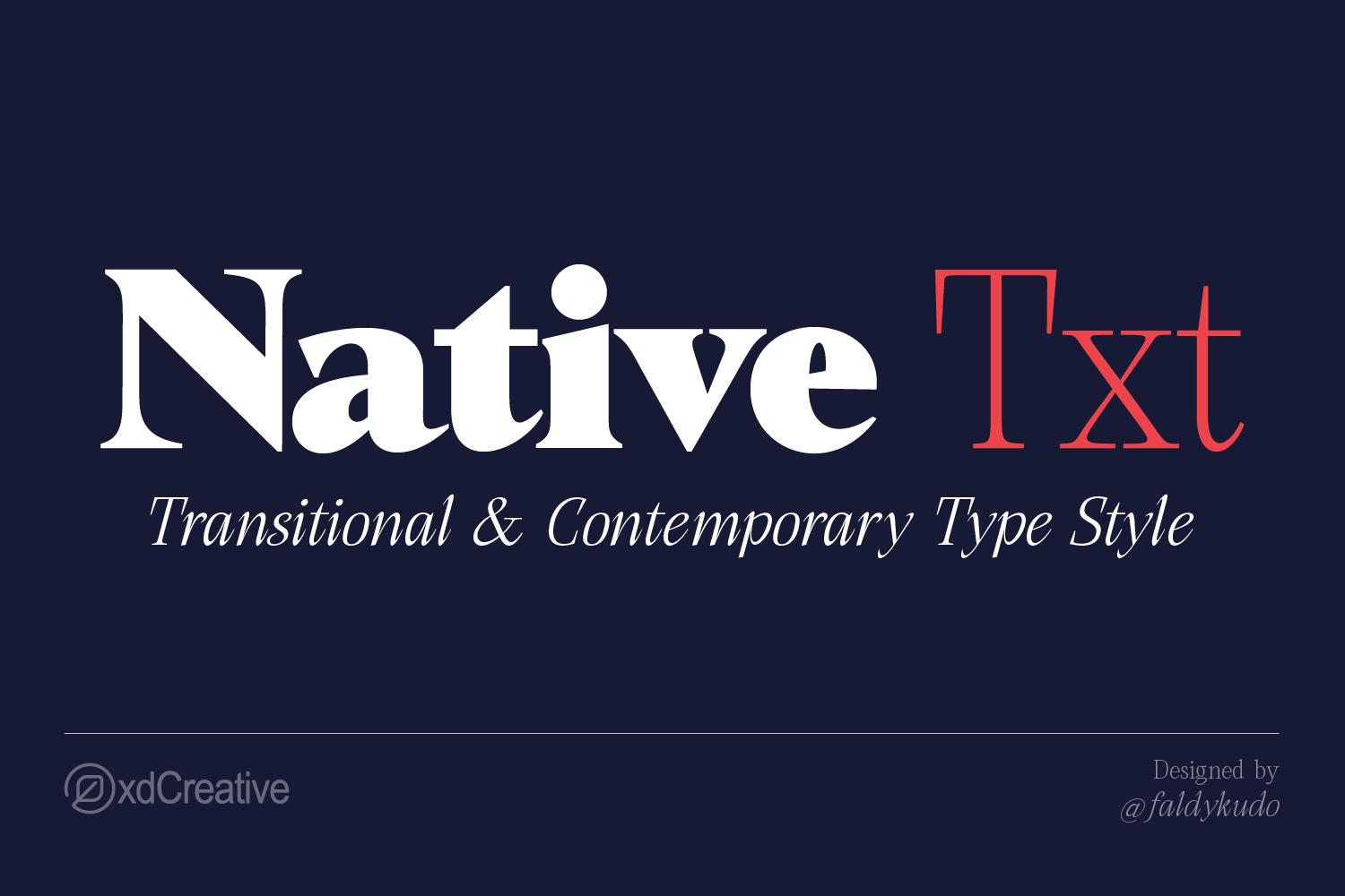 Native-Txt Font