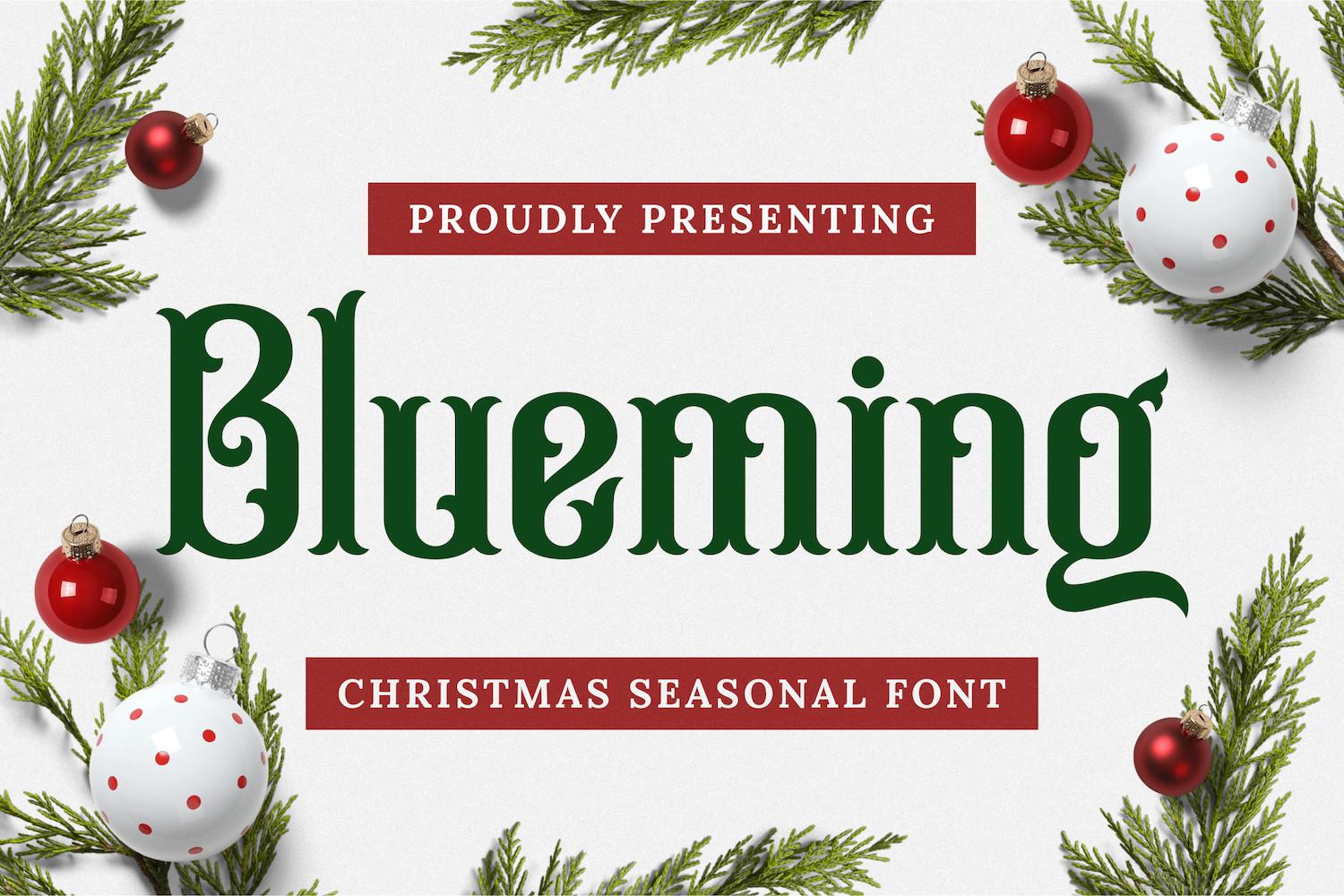 Blueming Font