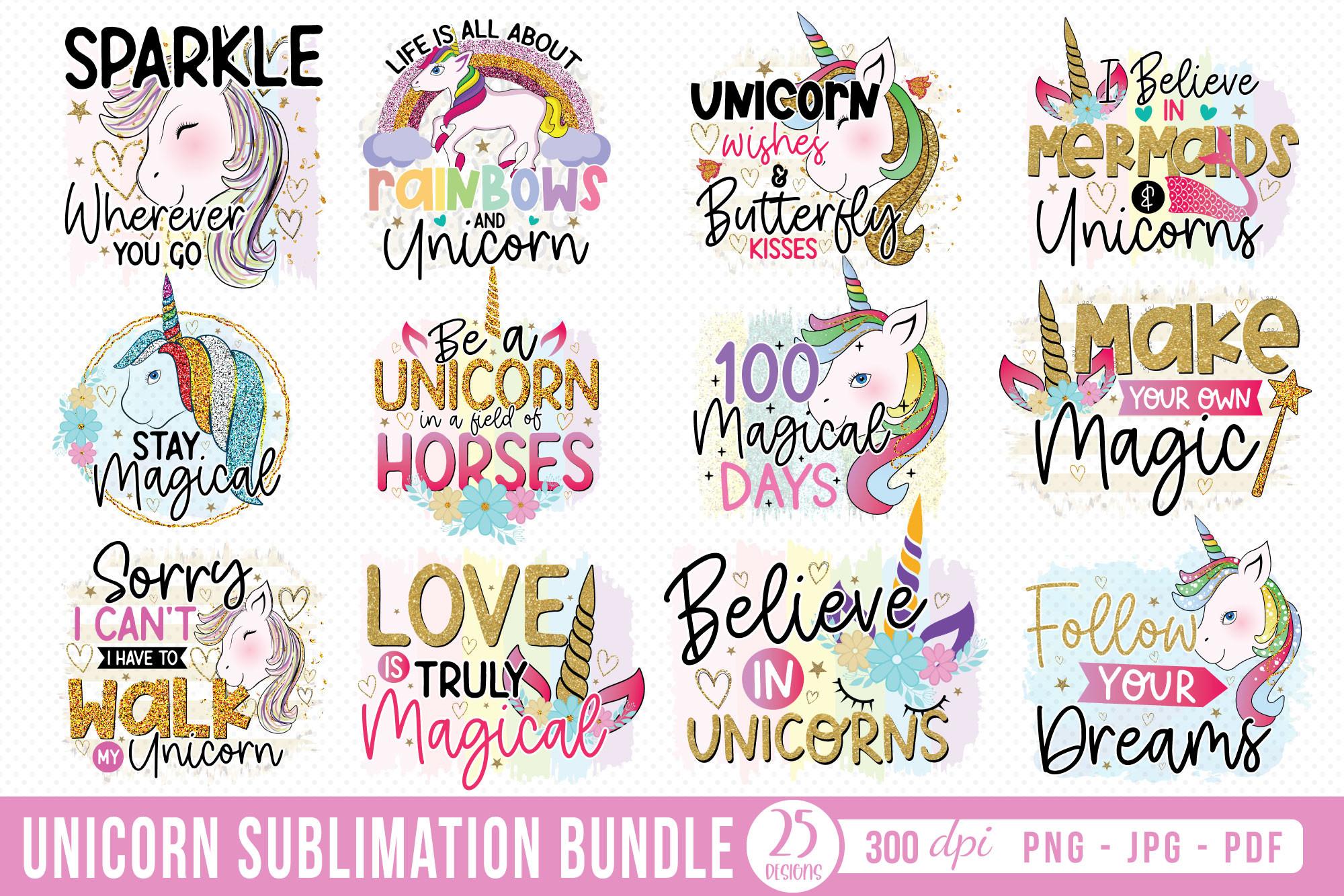 Unicorn Sublimation Bundle