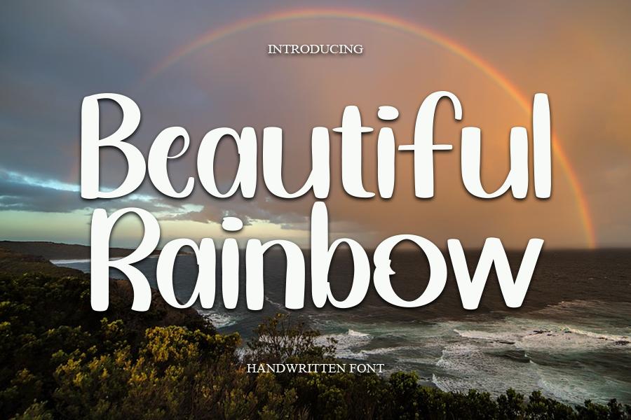 Beautiful Rainbow Font