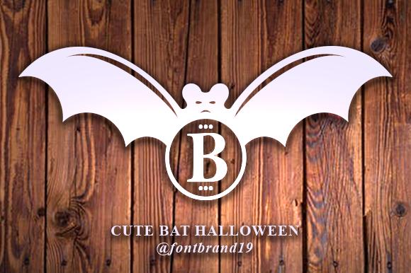 Cute Bat Halloween Font