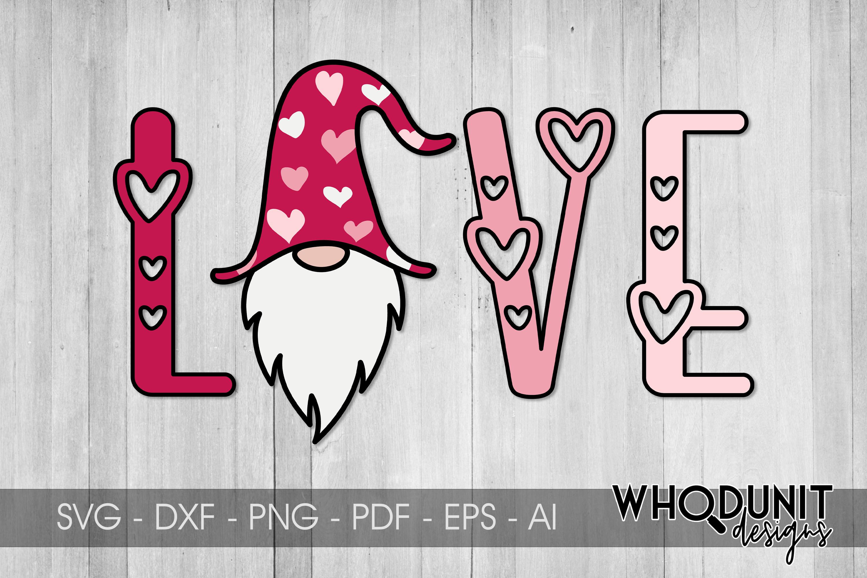 Gnome Love SVG | Valentine Cut File