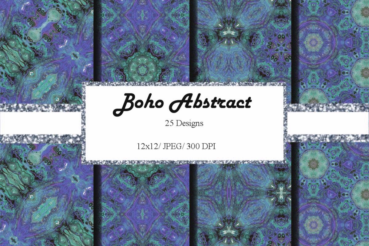 Abstract Boho12x12 Digital Paper Pale