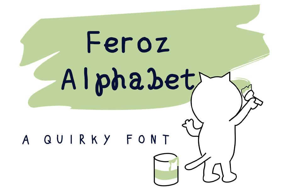 Feroz Alphabet Font