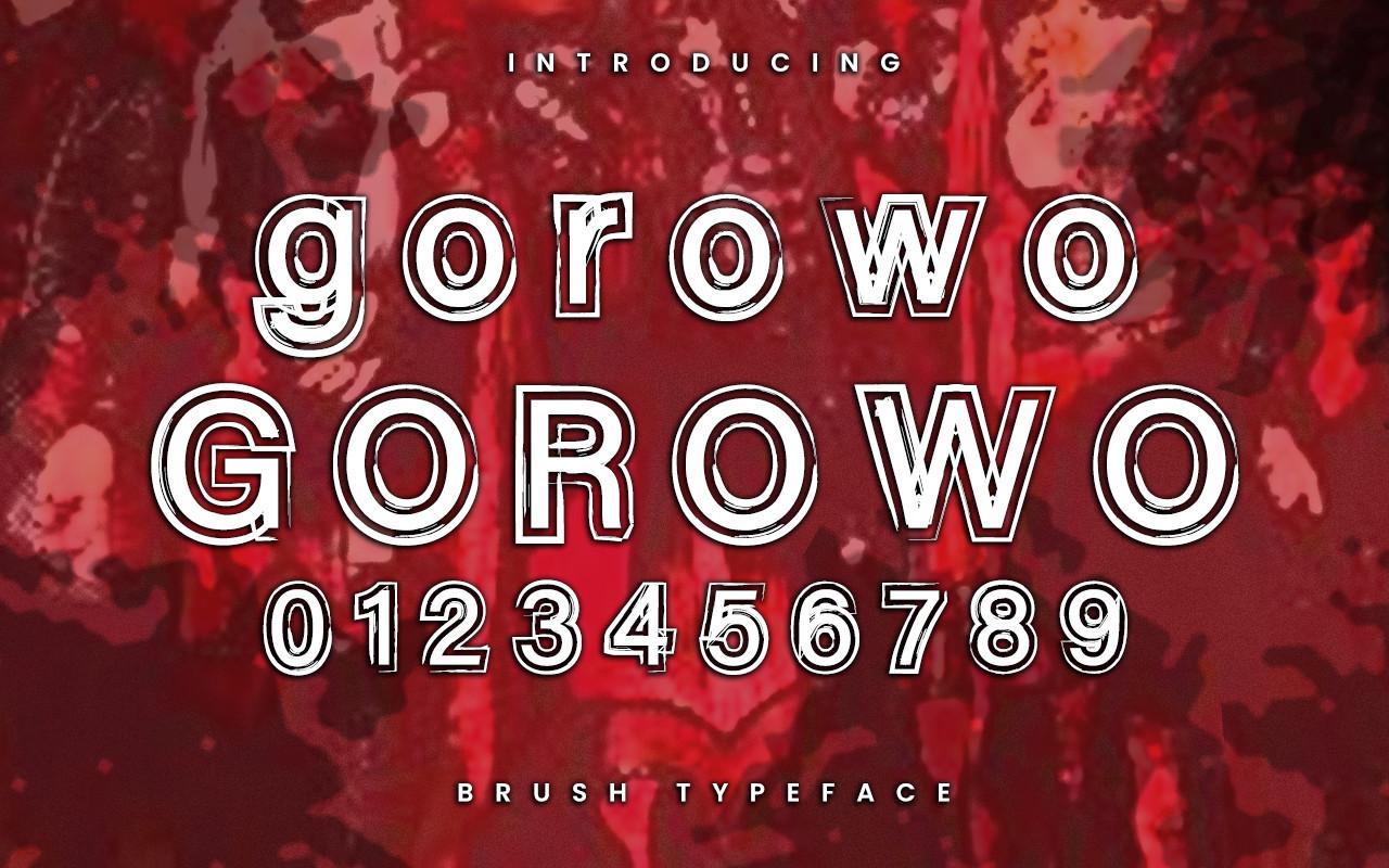Gorowo Font
