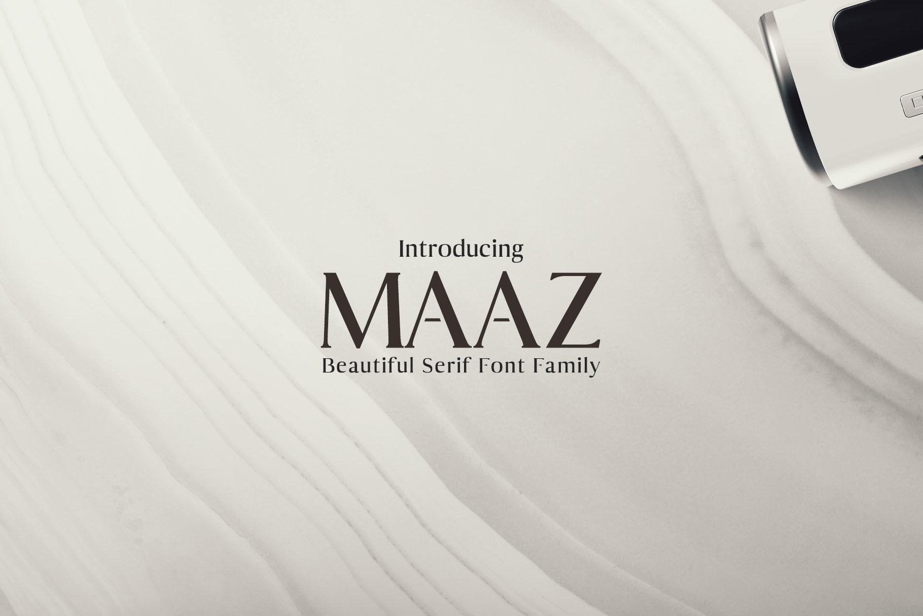 Maaz Family Font