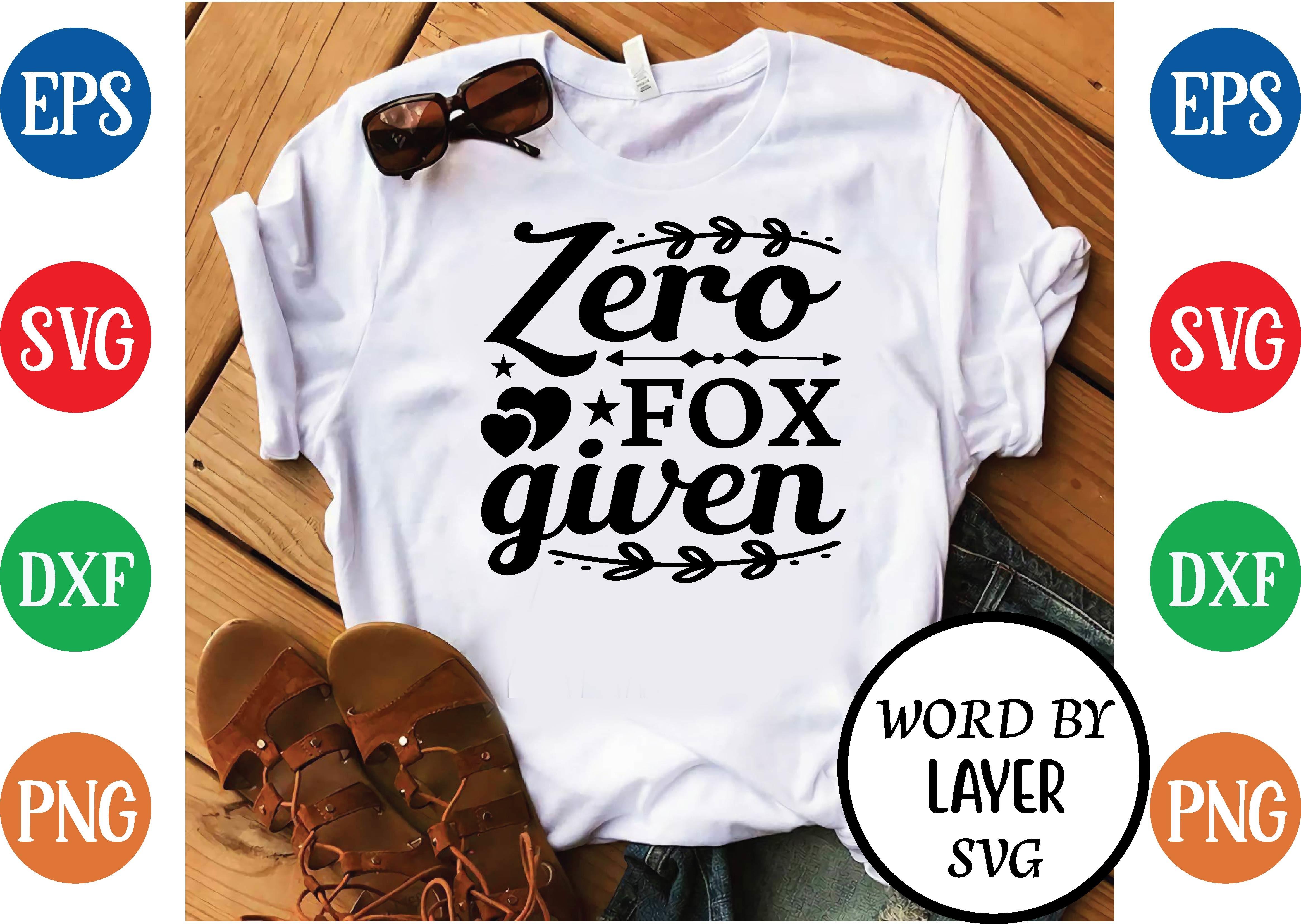 Zero Fox Given Svg Design