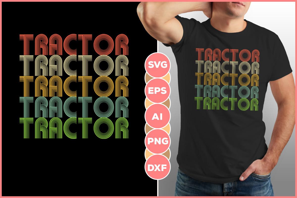 Tractor T-shirt Design Retro