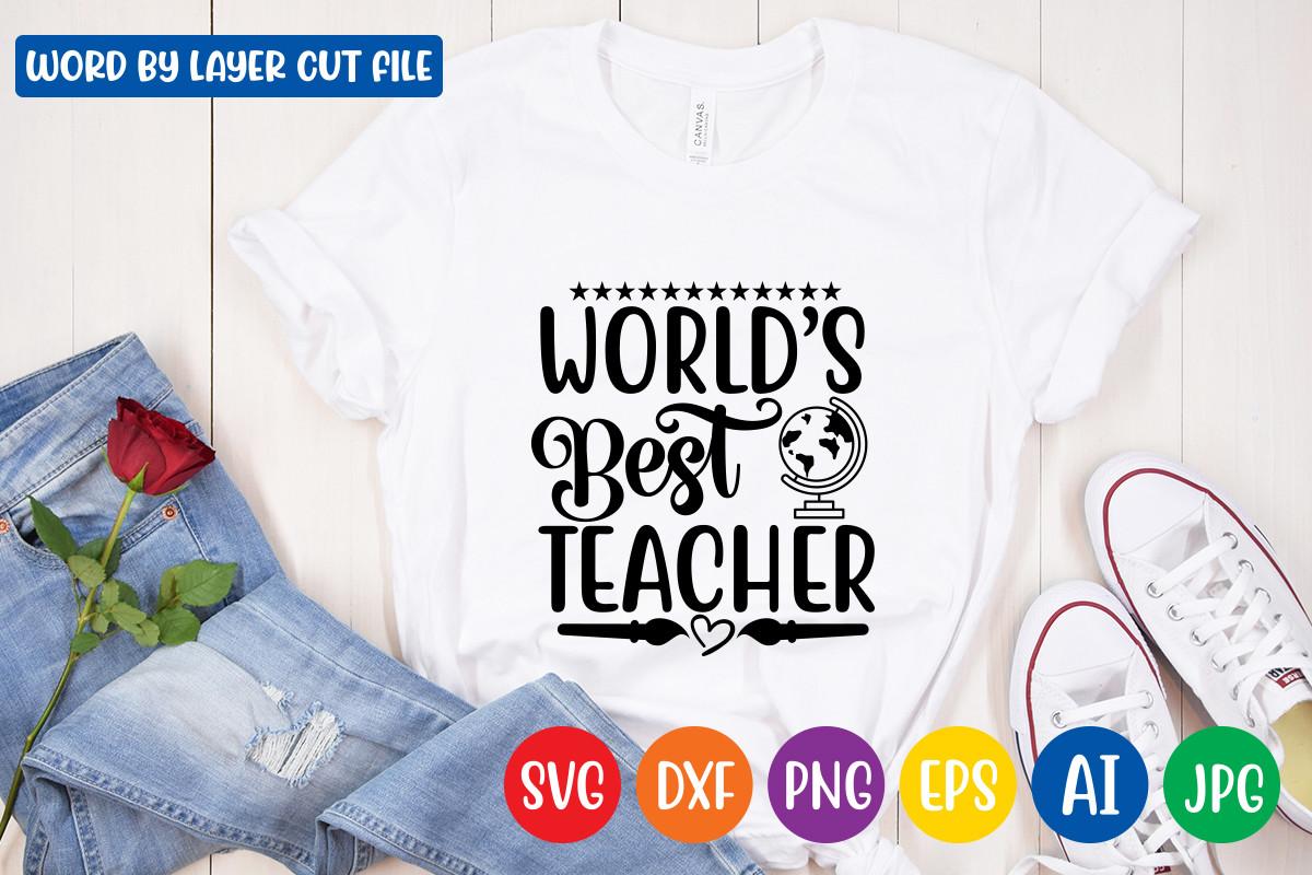 WORLD'S BEST TEACHER SVG
