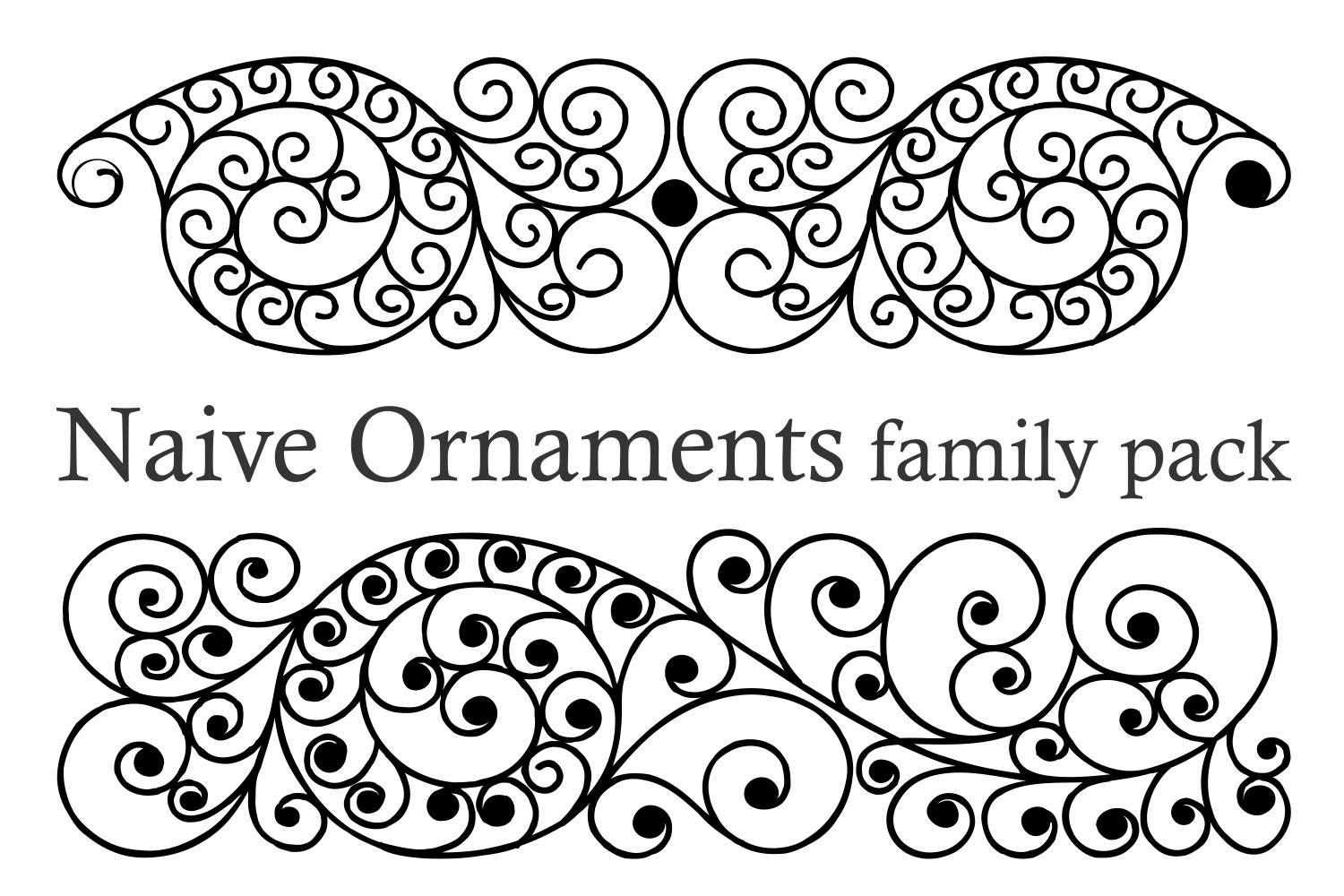 Naive Ornaments Family Font