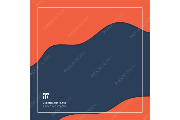 Paper Cut Wave Shape Layer Background