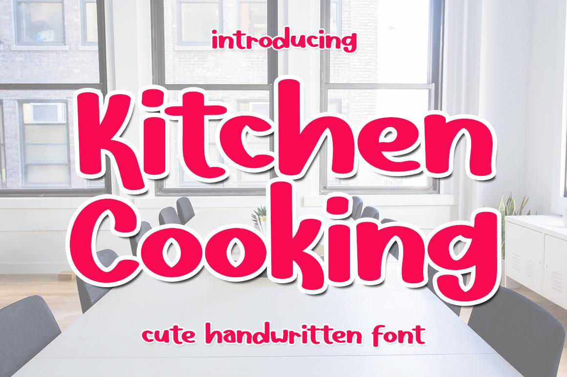 Kitchen Cooking Font