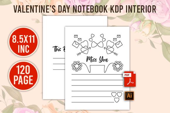 Valentine's Day Notebook KDP Interior