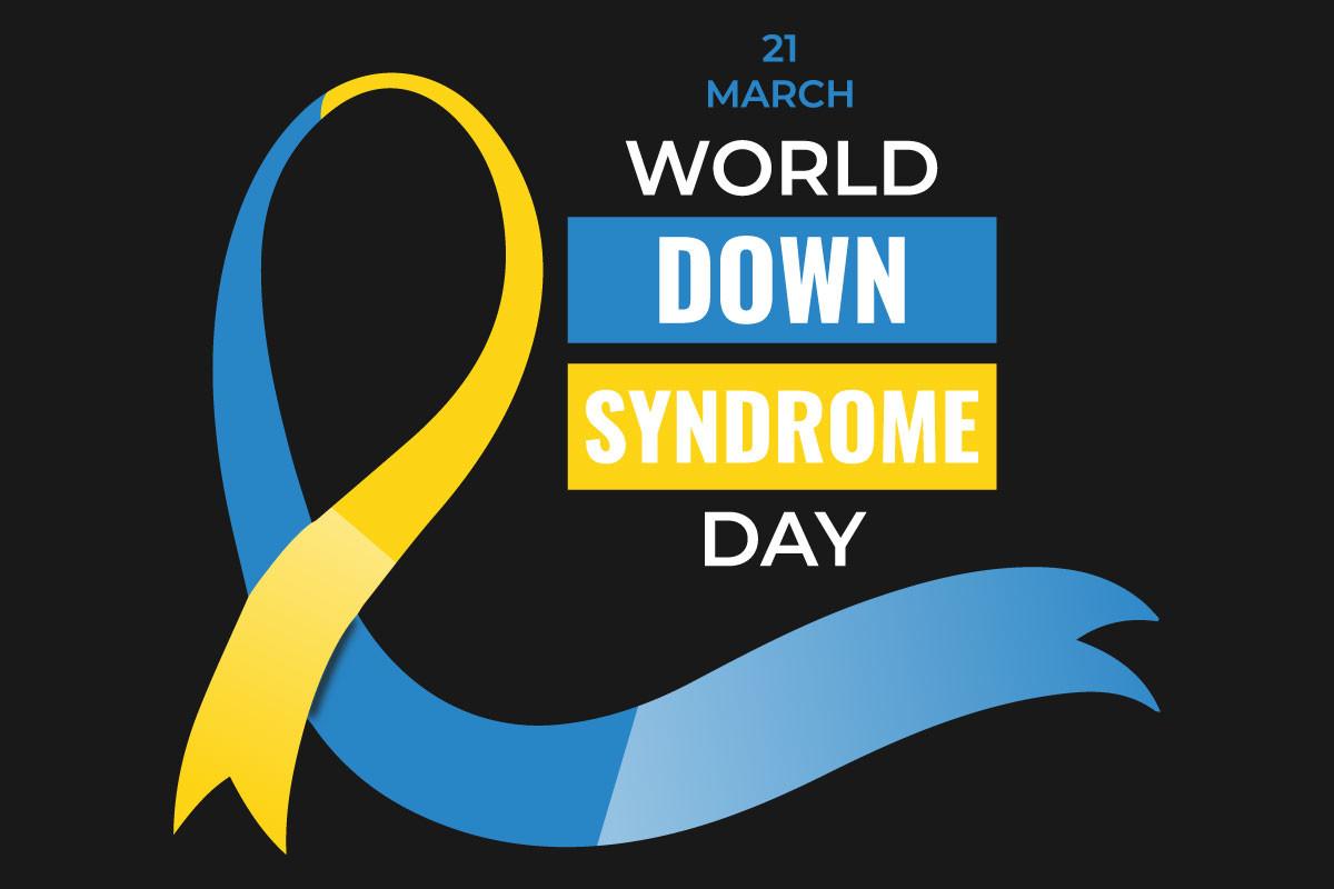 World Down Syndrome Day Awareness Ribbon