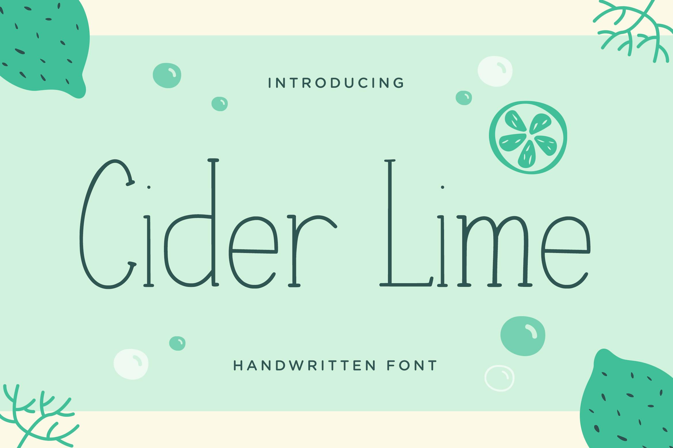 Cider Lime Font