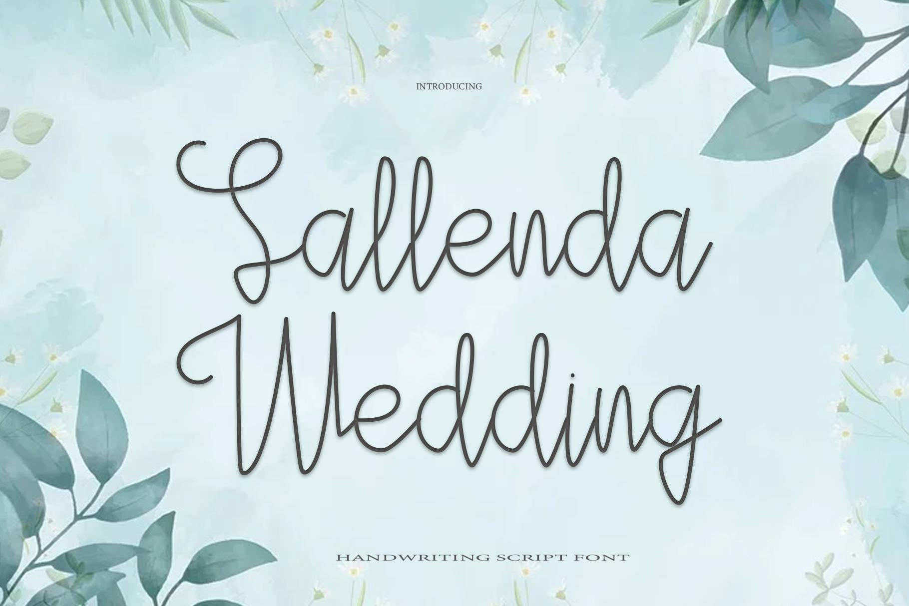 Sallenda Wedding Font