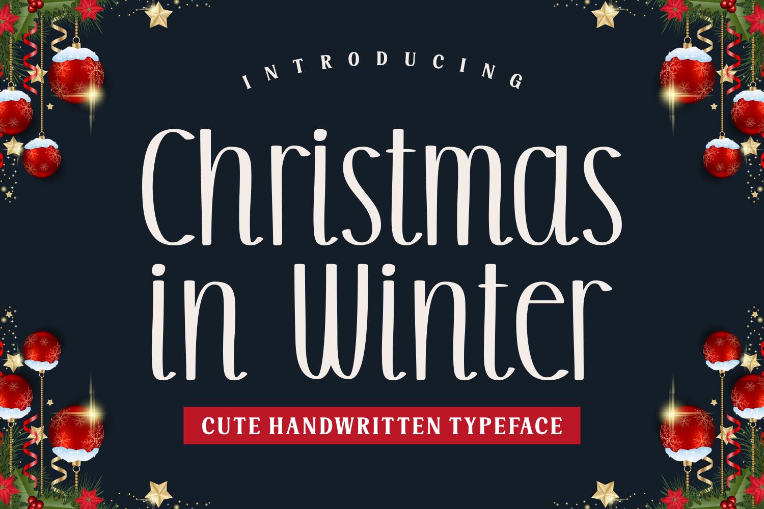 Christmas in Winter Font