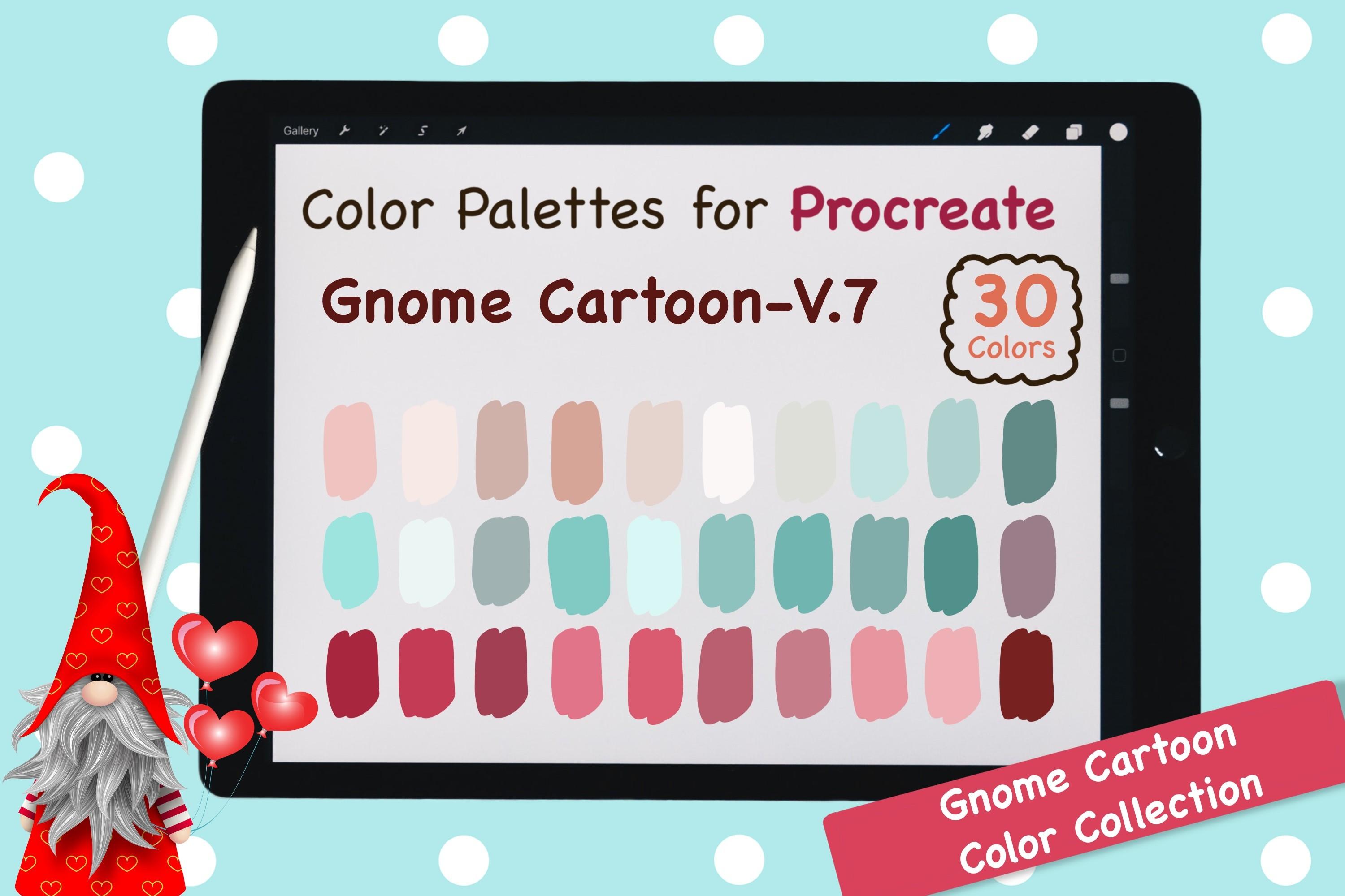 Procreate Color Palette-Gnome CartoonV7