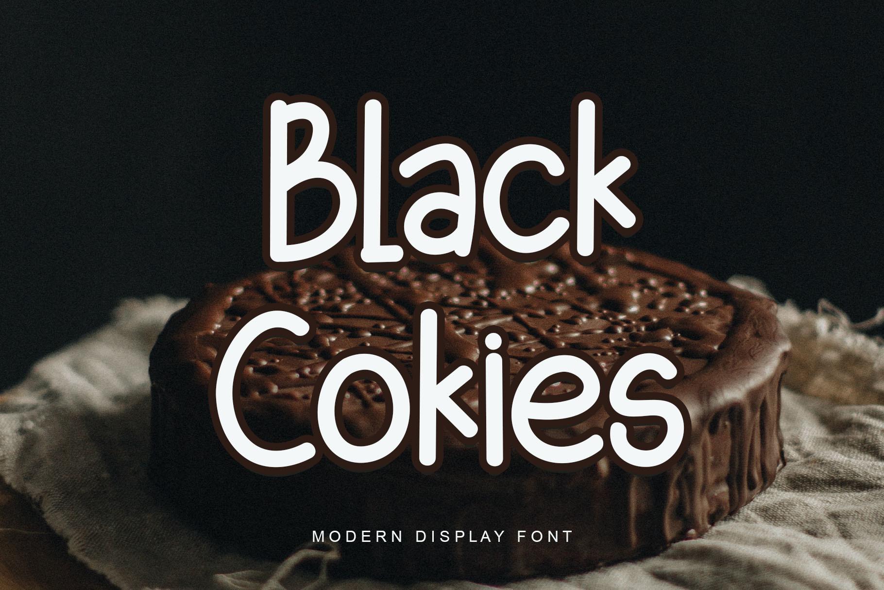 Black Cokies Font