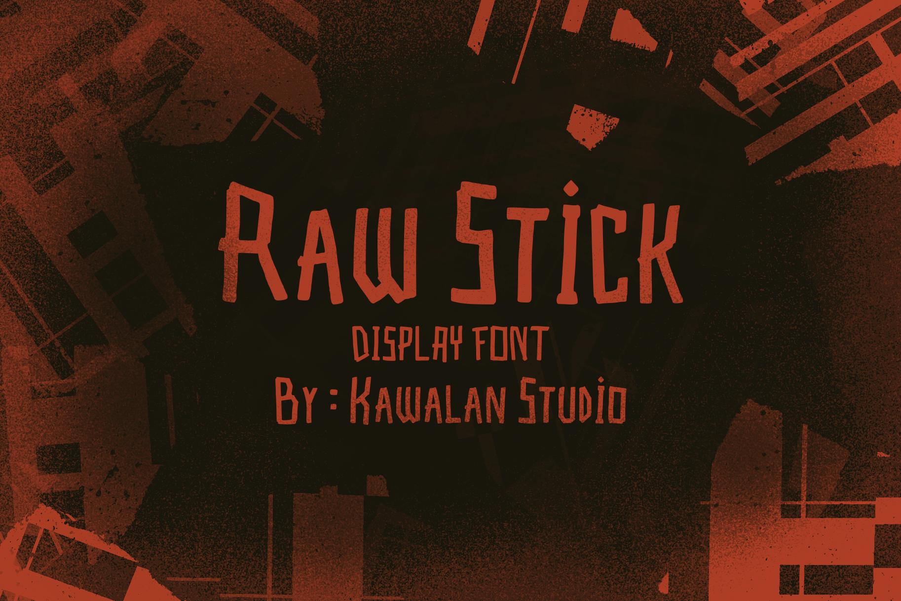 Raw Stick Font