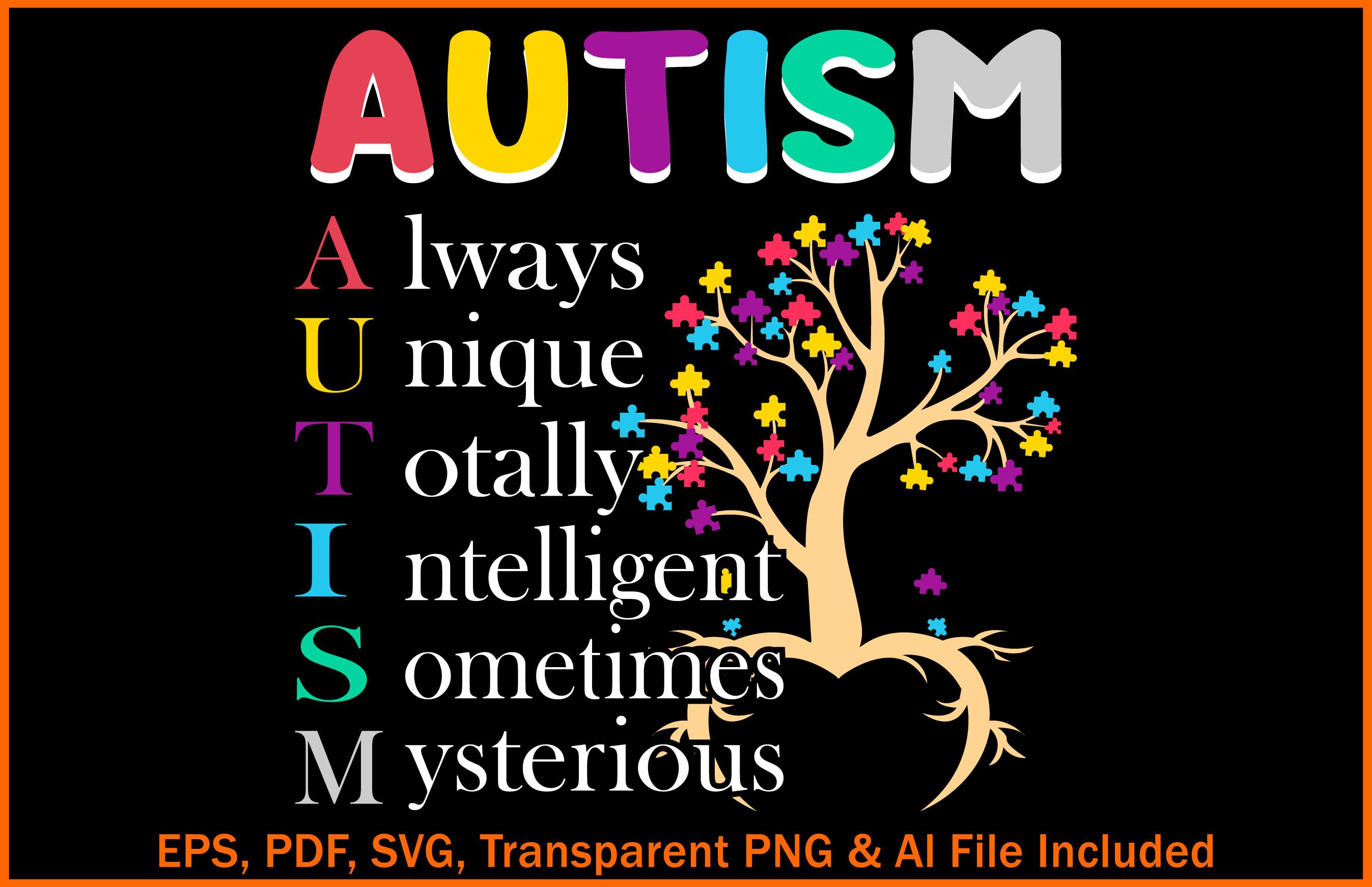 Autism Awareness Day T-Shirt Design.