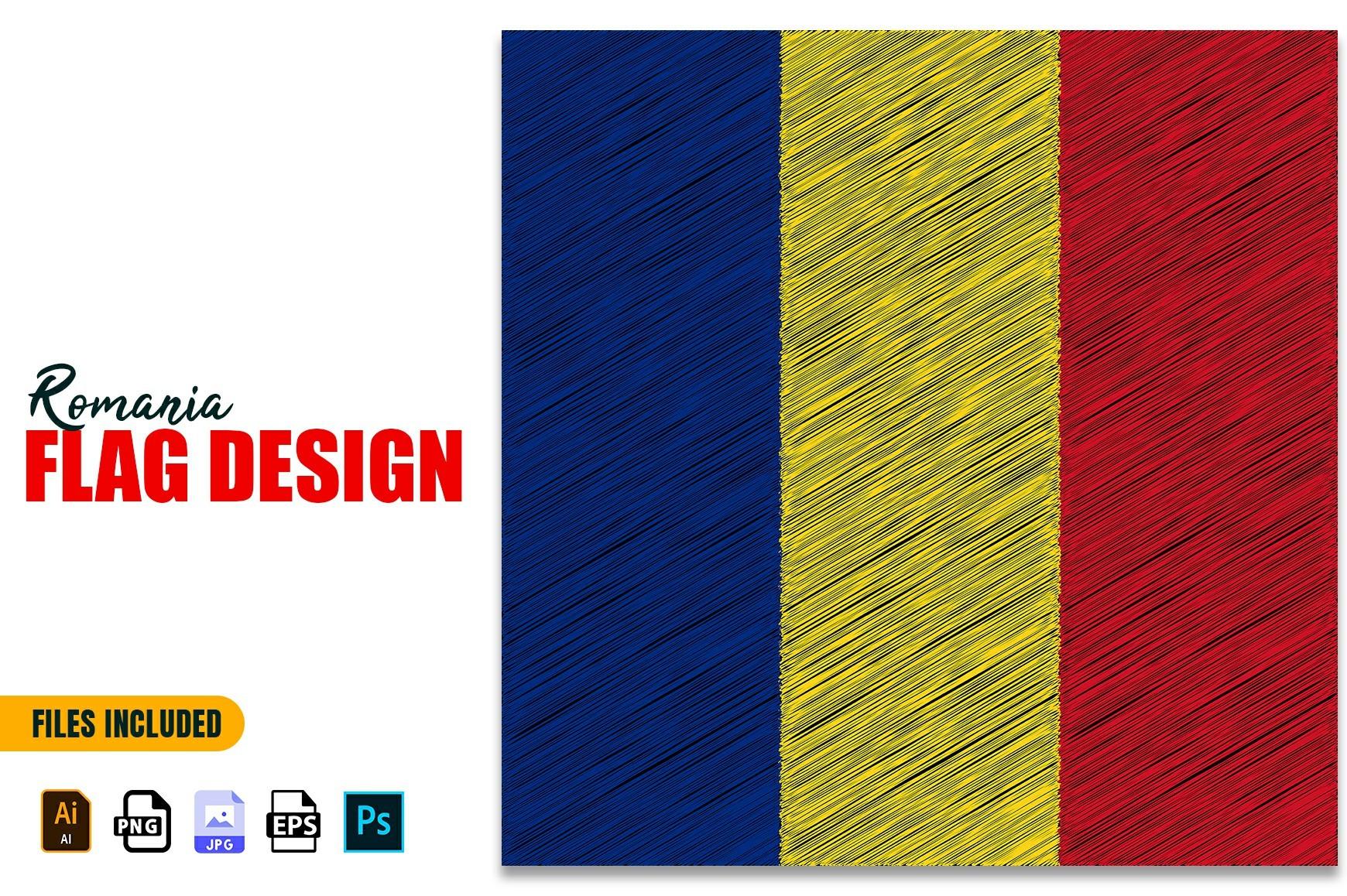 Romania Great Union Day Flag Design