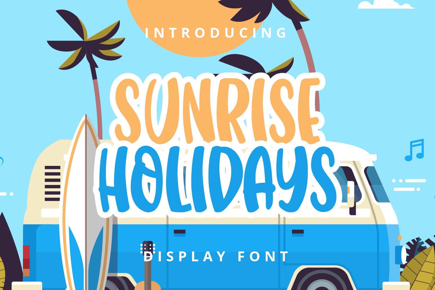 Sunrise Holidays Font