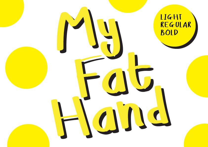 My Fat Hand Font