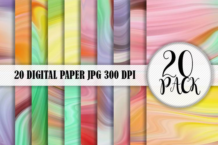 Digital Paper Marble Wave Background
