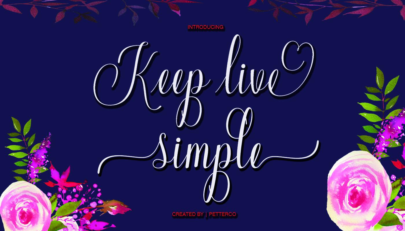Keep Live Simple Font