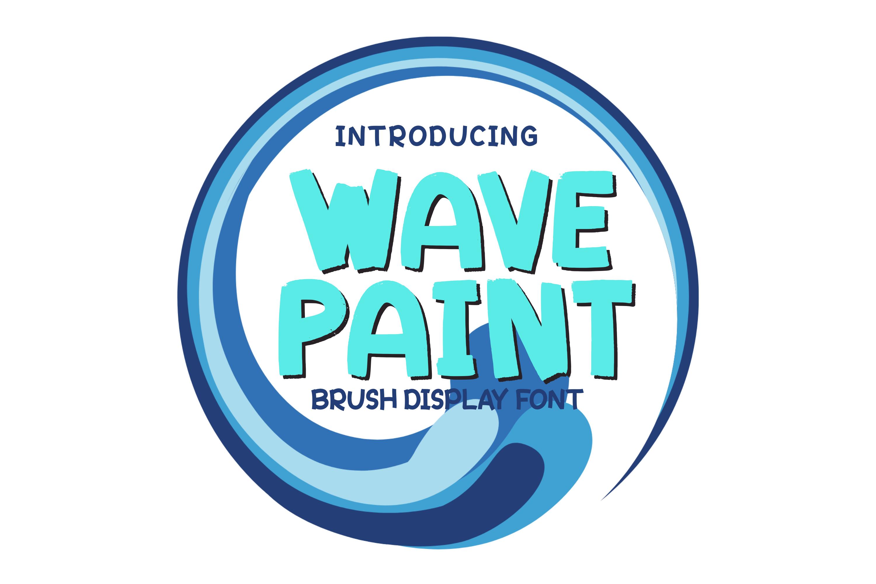 Wave Paint Font