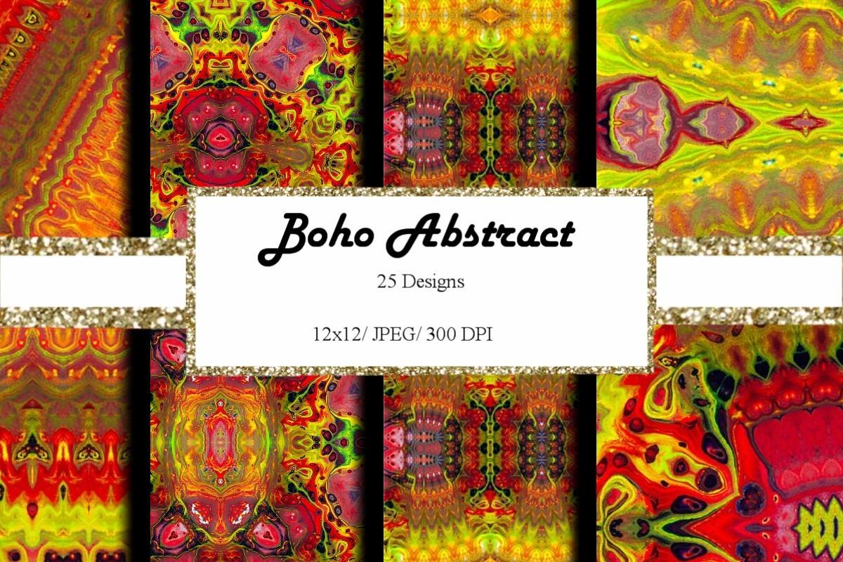 12x12  Abstract Boho Background Fire