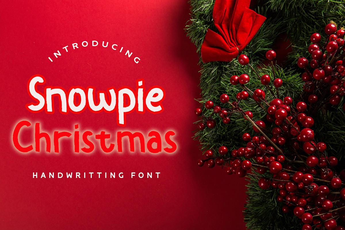 Snowpie Christmas Font