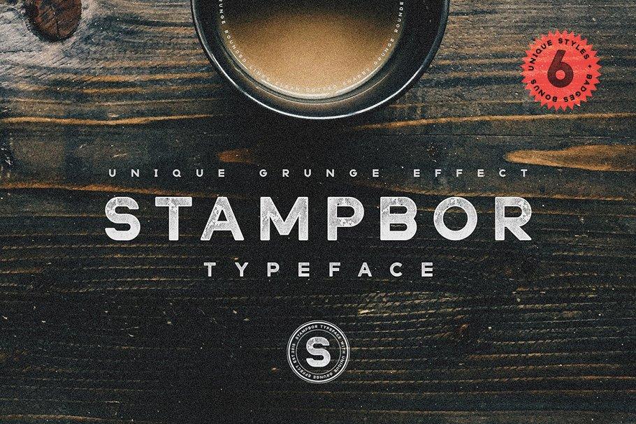 Stampbor Font