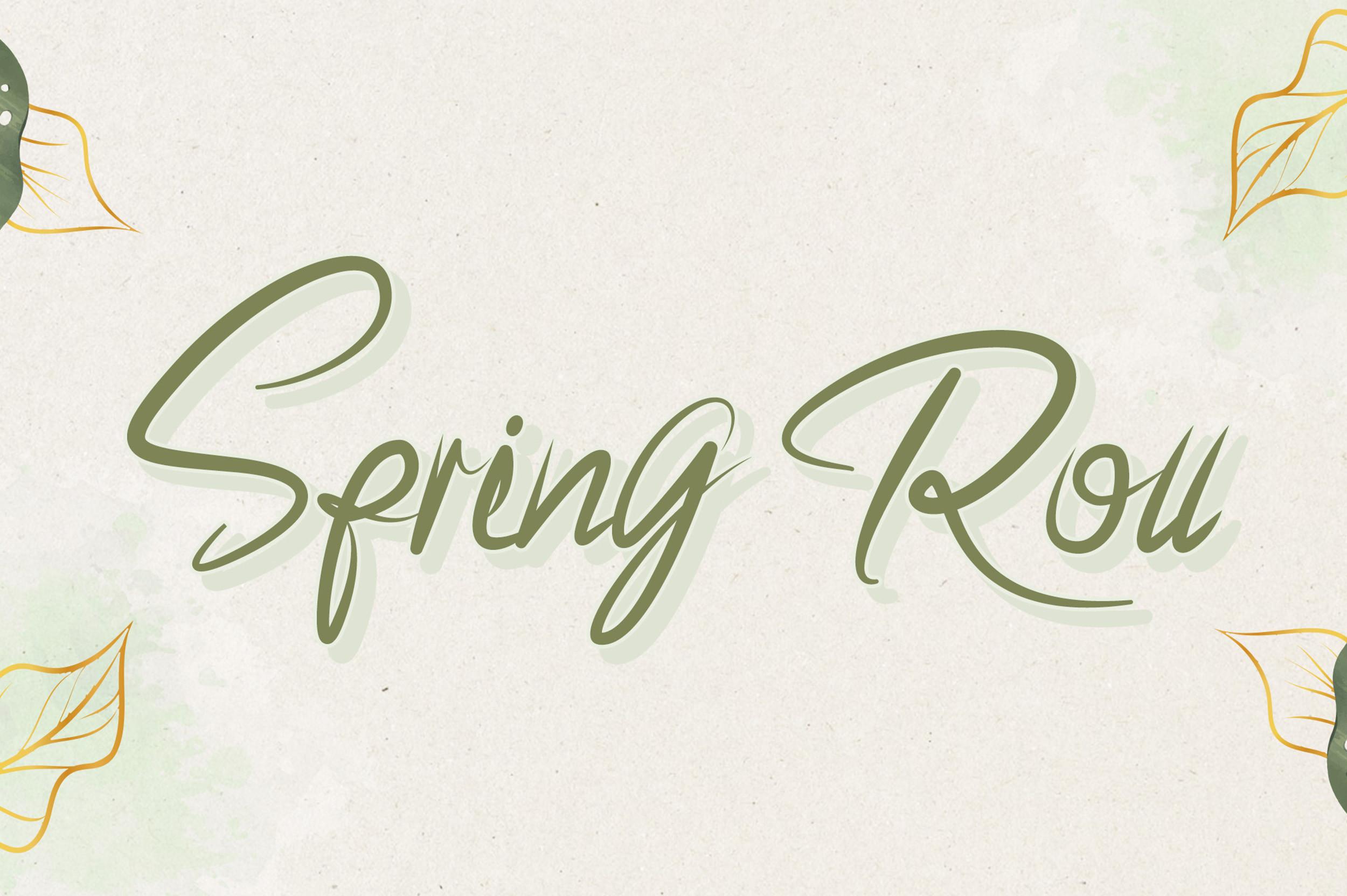 Spring Roll Font