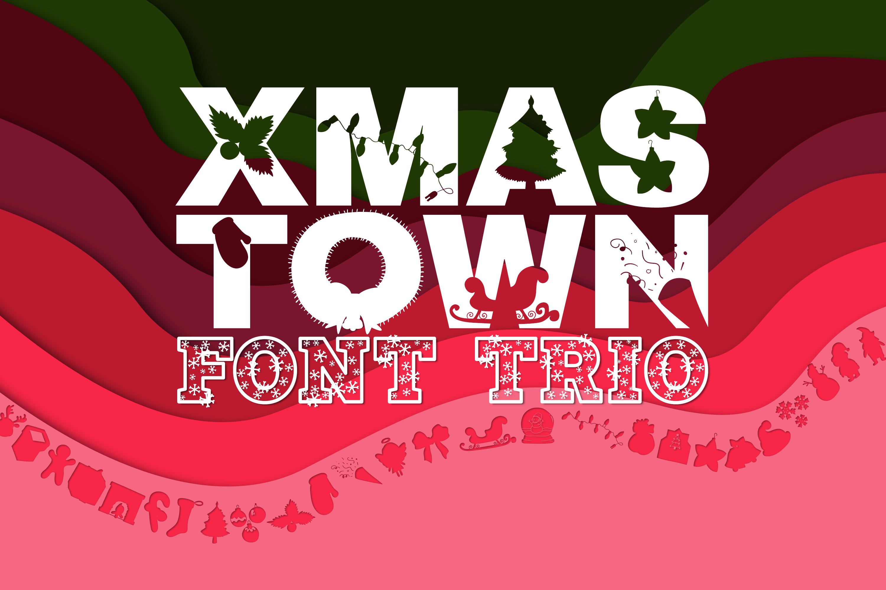 Xmas Town Trio Font