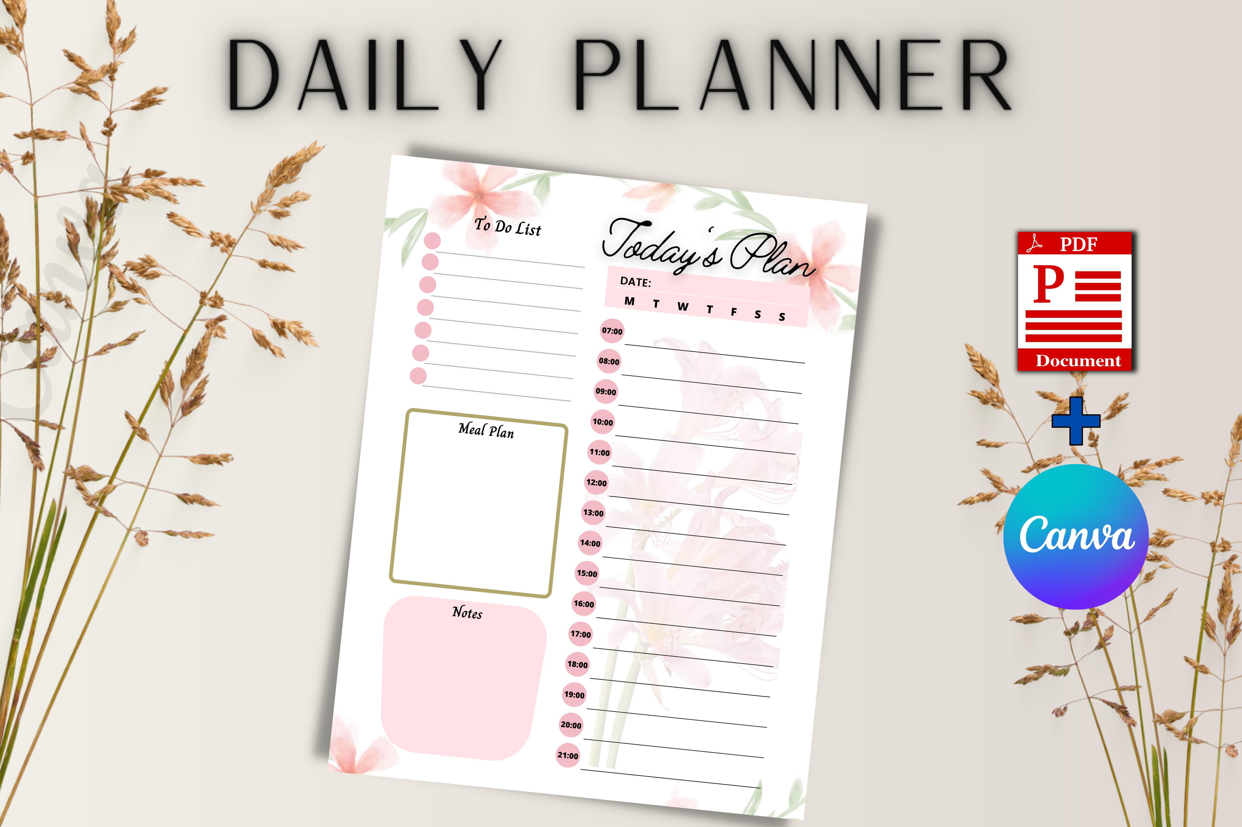 Daily Planner Canva Template