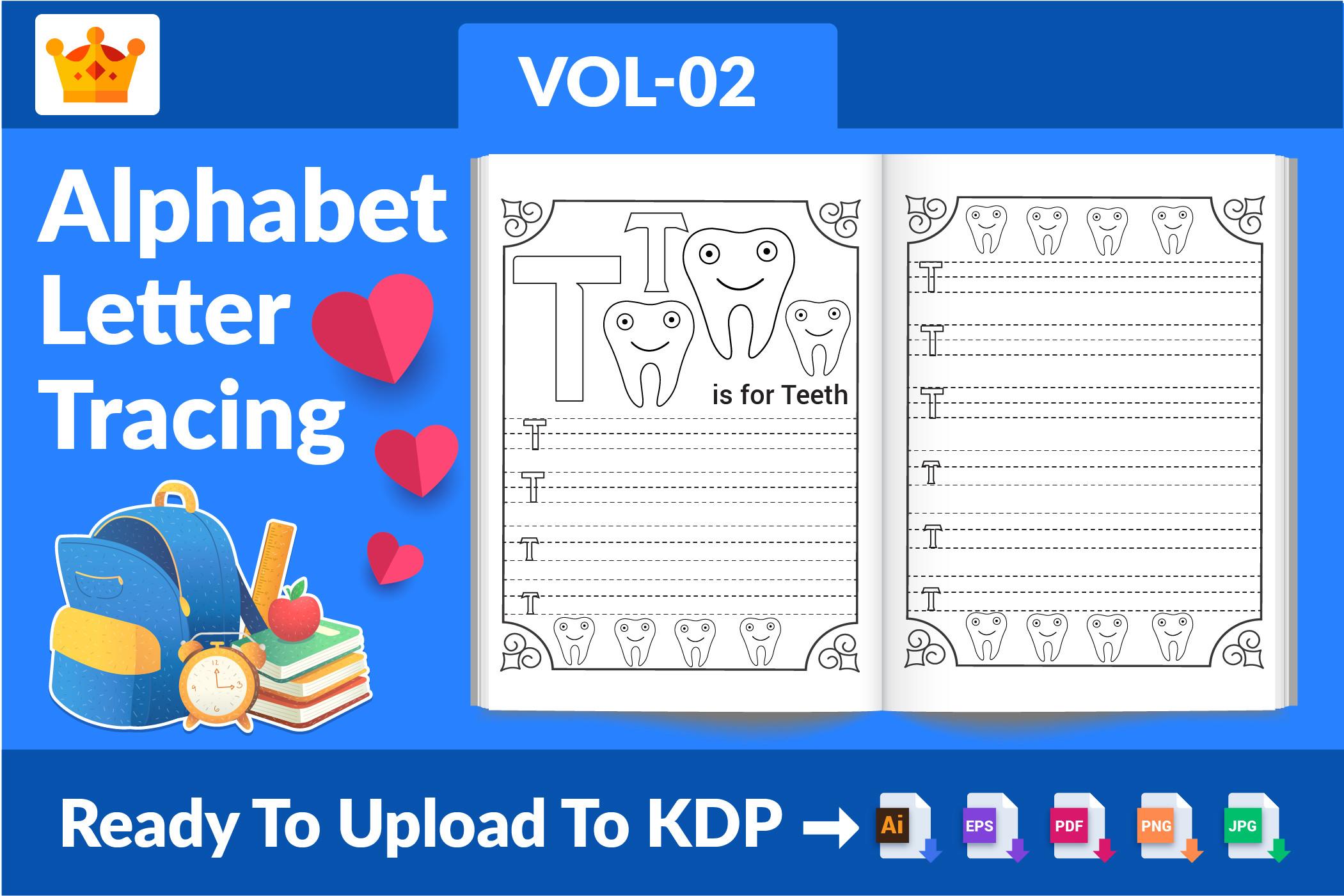 Alphabet Letter Tracing KDP Interior 02